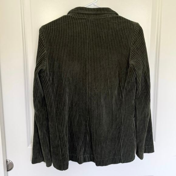 Majestic Filatures Single Button Corduroy Jacket Blazer Green 1 XS - Picture 3 of 6